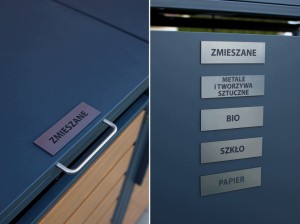 Zabudowa, Obudowa kosza na śmieci 4x240L metalowa STEELMAN antracyt+GRATIS