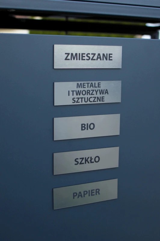Zabudowa, Obudowa kosza na śmieci 5x240L metalowa STEELMAN antracyt+GRATIS