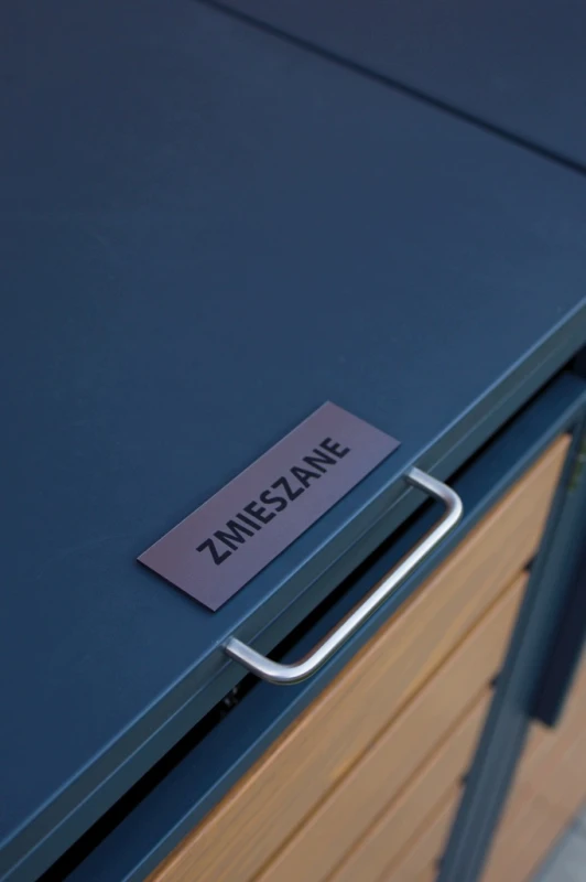 Zabudowa, Obudowa kosza na śmieci 5x240L metalowa STEELMAN antracyt+GRATIS