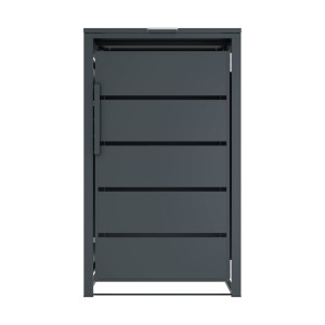 Zabudowa, Obudowa kosza na smieci 240L metalowa, STEELMAN antracyt High