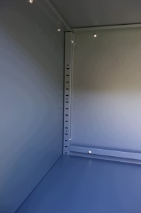 Szafka ogrodowa, tarasowa, metalowa, zewnętrzna zamykana STEELMAN antracyt