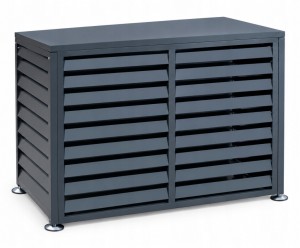 Zabudowa, obudowa pompy ciepła metalowa, 100x50x92 cm STEELMAN antracyt