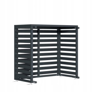 Zabudowa, obudowa pompy ciepła metalowa, 100x50x92 cm STEELMAN antracyt