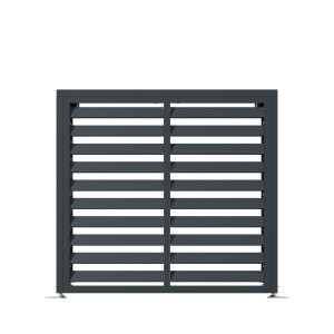 Zabudowa, obudowa pompy ciepła metalowa, 100x50x92 cm STEELMAN antracyt