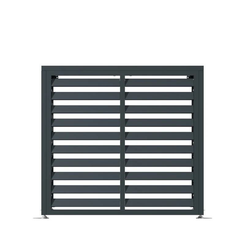Zabudowa, obudowa pompy ciepła metalowa, 100x50x92 cm STEELMAN antracyt