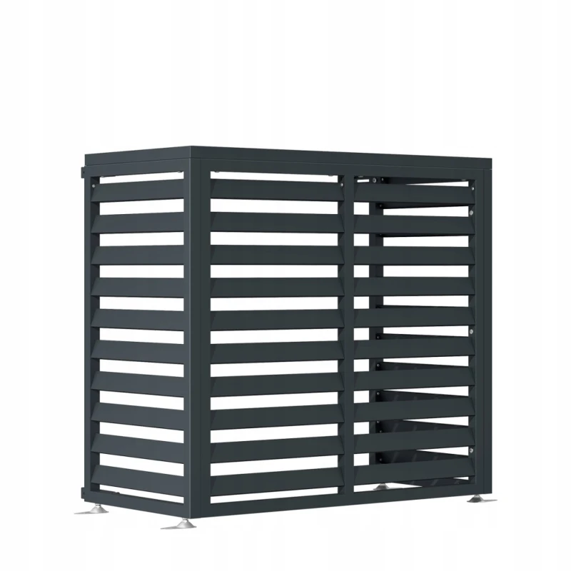 Zabudowa, obudowa pompy ciepła metalowa, 100x50x92 cm STEELMAN antracyt