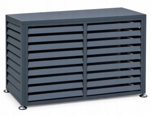 Zabudowa, obudowa pompy ciepła metalowa, 140x50x92 cm STEELMAN antracyt