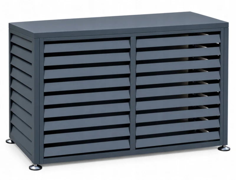 Zabudowa, obudowa pompy ciepła metalowa, 140x50x92 cm STEELMAN antracyt