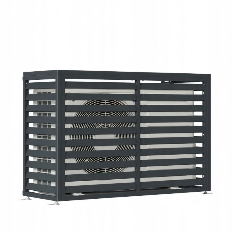 Zabudowa, obudowa pompy ciepła metalowa, 140x50x92 cm STEELMAN antracyt