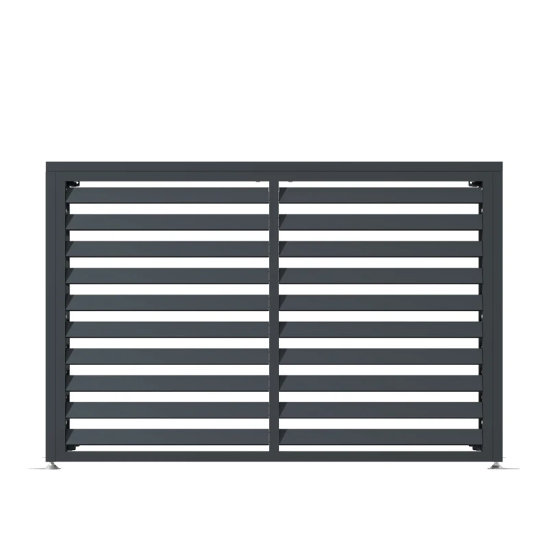 Zabudowa, obudowa pompy ciepła metalowa, 140x50x92 cm STEELMAN antracyt