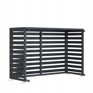 Zabudowa, obudowa pompy ciepła metalowa, 140x50x92 cm STEELMAN antracyt
